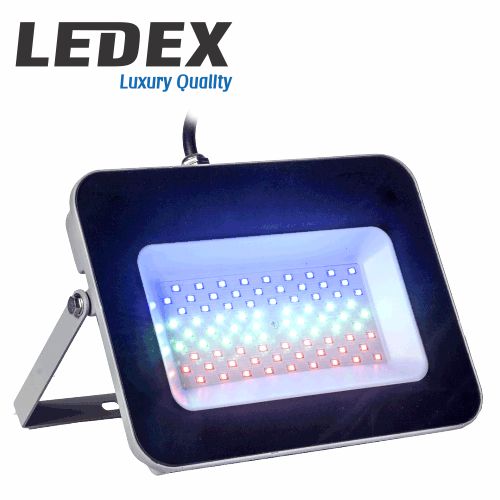 LEDEX LED პროჟექტორი 50W RGB