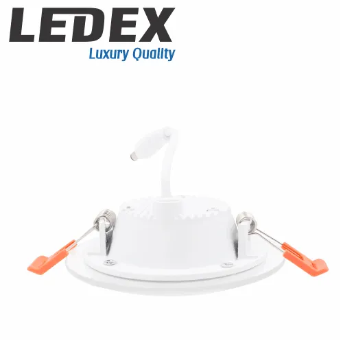 LEDEX LED Glass Down Light (Round) 6w 3000K