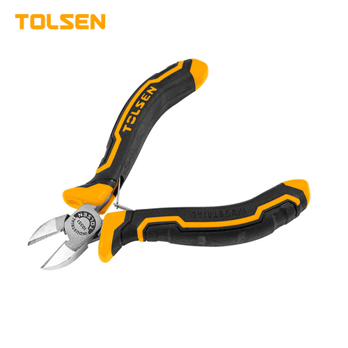 TOLSEN TOL2348-10351 ბრტყელტუჩა მკვნეტარა მეტალის რეზინის სახელურით 115MM.4.5 