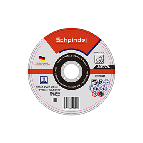 Schpindel მეტალის საჭრელი დისკი T41*125x1.2x22.23