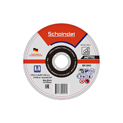 Schpindel მეტალის საჭრელი დისკი T41*125x1.6x22.23