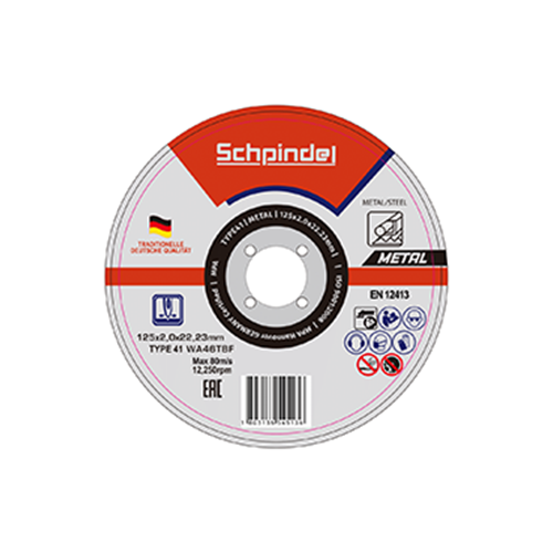Schpindel მეტალის საჭრელი დისკი T41*125x2.0x22.23
