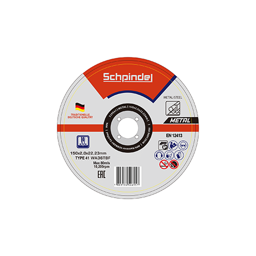 Schpindel მეტალის საჭრელი დისკი T41*150x2.0x22.23