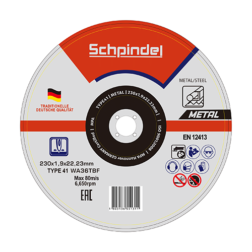 Schpindel მეტალის საჭრელი დისკი T41*230x1.9x22.23