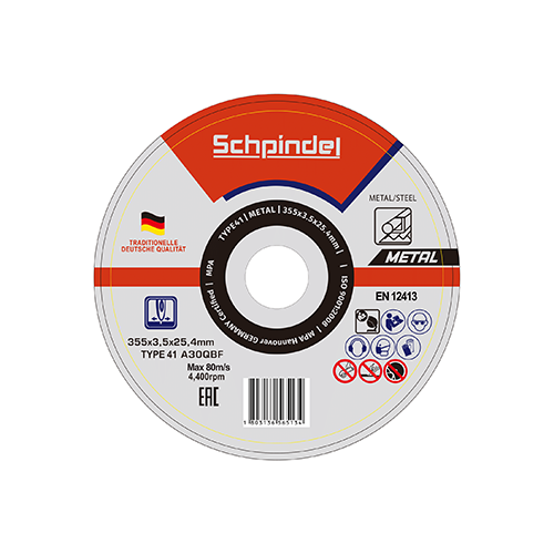 Schpindel მეტალის საჭრელი დისკი T41*355X3.5X25.4