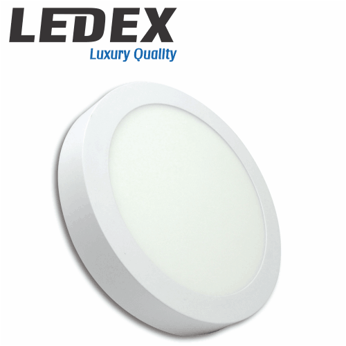 LEDEX LED Slim Panel Light Surface (Round) 12w 6500K