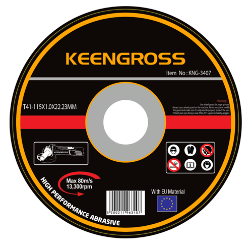 Keengross მეტალის საჭრელი დისკი T41*115x1.0x22.2mm