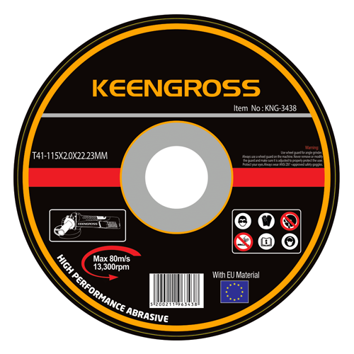 Keengross მეტალის საჭრელი დისკი T41*115x2.0x22.2mm