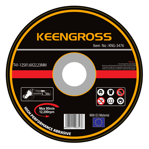 Keengross მეტალის საჭრელი დისკი T41*125x1.6x22.2mm
