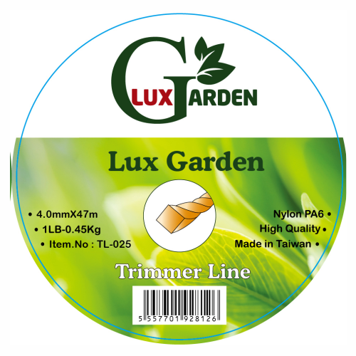 Lux Garden TL-025 ტრიმერის ძუა4.0mmX47m,Square twist