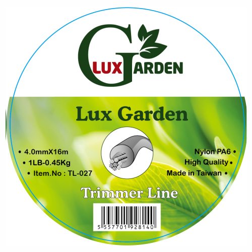 Lux Garden TL-027 ტრიმერის ძუა4.0mmX16m,Steel line