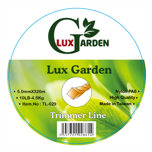 Lux Garden TL-029 ტრიმერის ძუა5.0mmX326m,square twist