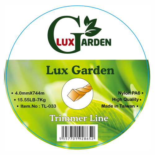 Lux Garden TL-034 ტრიმერის ძუა4.0mmX744m,square twist