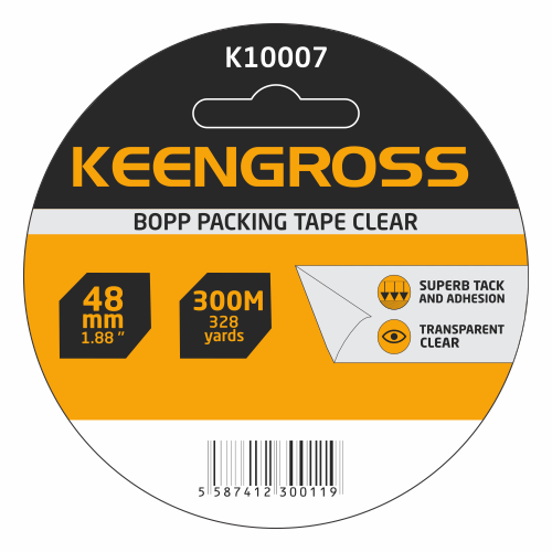 Keengross -  წებვადი ლენტი გამჭვირვალე 48mm X 300m 