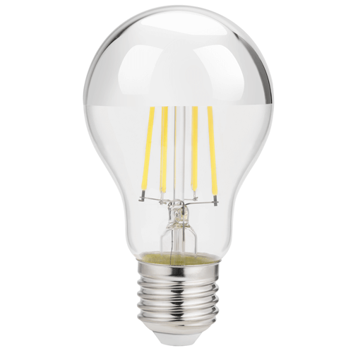 LINUS LN-5287 FILAMENT ნათურა E27 6W 2700K 600LM HALF SILVER