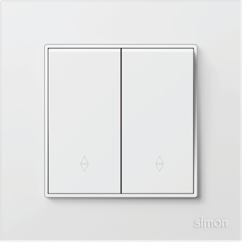 SIMON-5747 ორიანი ჩამრთველი რევერსით N60 (თეთრი)