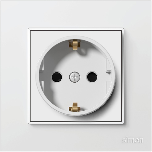 SIMON-5761 ერთიანი როზეტი დამიწებით N60 (თეთრი)