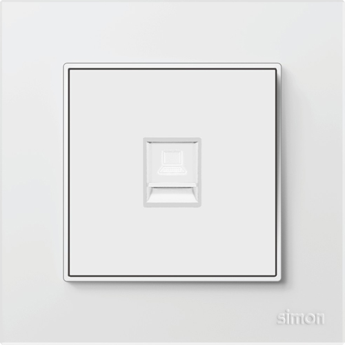 SIMON-5808 ინტერნეტის როზეტი N60 (თეთრი)