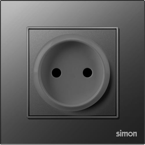 SIMON-5907 ერთიანი როზეტი N60 (შავი)