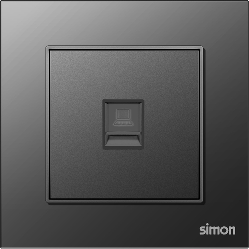 SIMON-5952 ინტერნეტის როზეტი N60 (შავი)