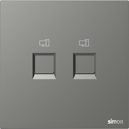 SIMON-8790 ინტერნეტის როზეტი M7 (ნაცრისფერი)