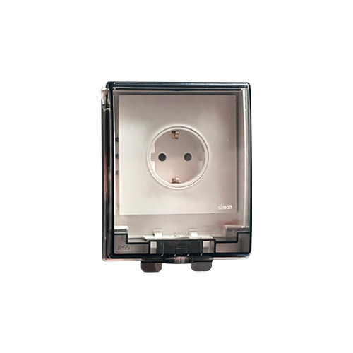 SIMON-0830 ერთიანი როზეტი ხუფით M7 (თეთრი)