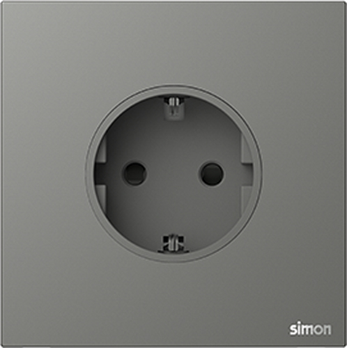 SIMON-1796 ერთიანი როზეტი დამიწებით M7 (ნაცრისფერი)