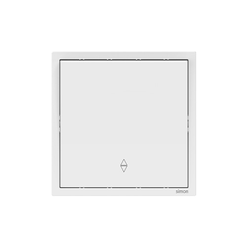 SIMON-8955 ერთიანი ჩამრთველი რევერსით N54 (თეთრი)