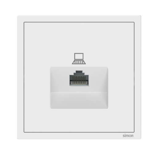 SIMON-9020 ინტერნეტის როზეტი N54 (თეთრი)