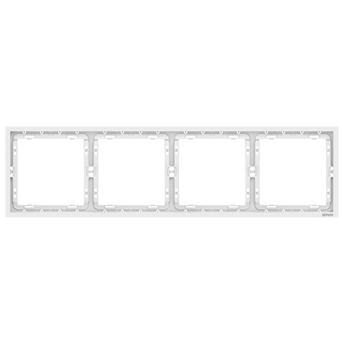 SIMON-9068 ოთხიანი ჩარჩო N54 (თეთრი)