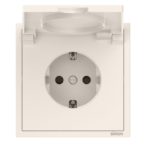 SIMON-9150 ერთიანი როზეტი ხუფით N54 (ბეჟი)