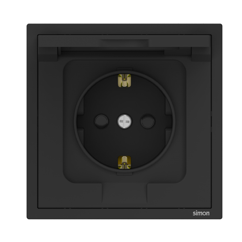 SIMON-9303 ერთიანი როზეტი ხუფით N54 (შავი)