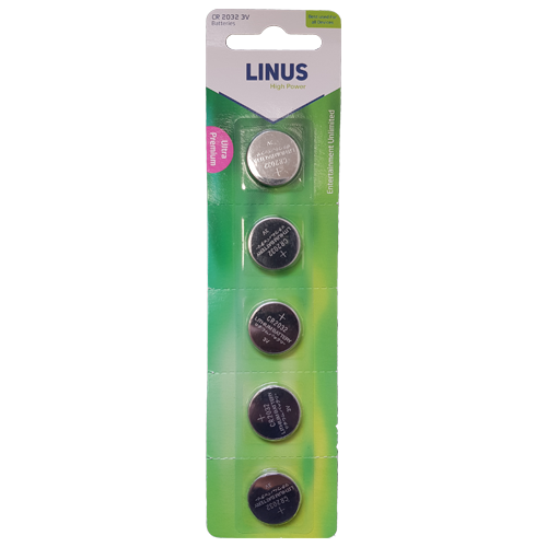 Linus-ელემენტი CR2032 Lithium 5PC/Blister