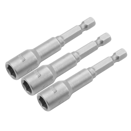 TOLSEN TOL290-77845 3ც-იანი ქანჩის გასაღბის გადამყვანის ნაკრები,ძლიერი მაგნიტით,10მმ.სიგრძე:65მმ