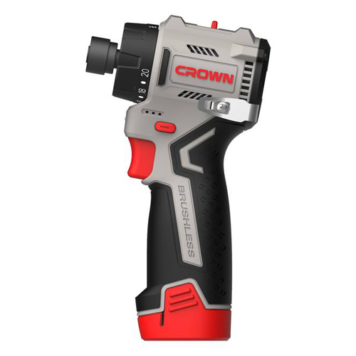 CROWN CT21129HBX-2C1-ხრახნმჭერი უნახშირო 12V, 2x2Ah