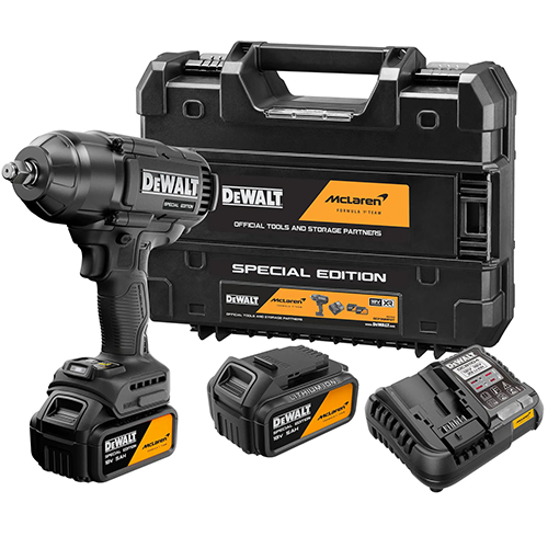 Dewalt DCF99MP2T-QW მაღალი ბრუნვის დარტმითი ქანჩის გასაღები 18V XR,2x5Ah ელემენტით