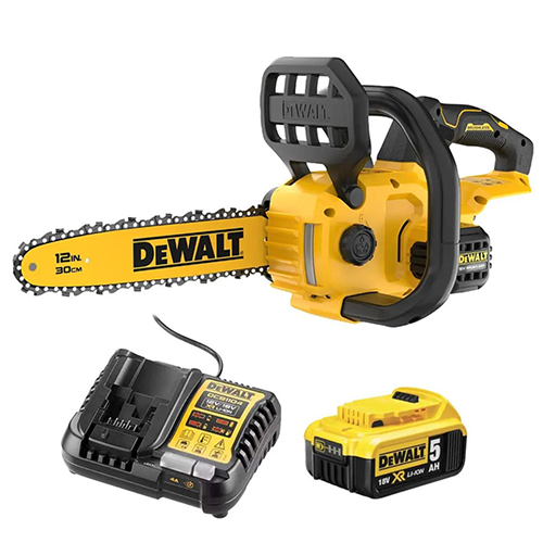 Dewalt DCMCS565P1-QW ჯაჭვური ხერხი 18V BL,1x5Ah ელემენტით