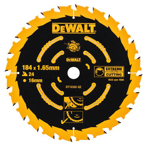 Dewalt DT10302-QZ მეტლახის საჭრელი დისკი 184x16x24T EXT Corded SWBLD