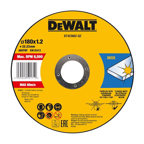 Dewalt DT42380Z-QZ 180 მმ x 1,6 მმ x 22,23 მმ  საჭრელი დისკი