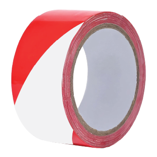 Keengross KG-00138 უსაფრთხოების ლენტი წითელი/თეთრი 48mmX200m