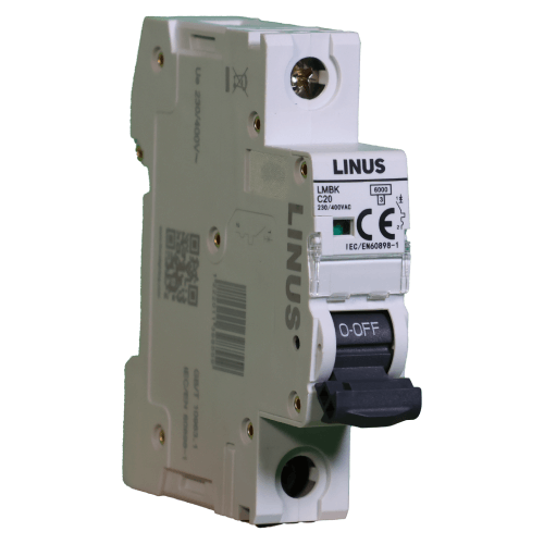 LINUS- 8634 ავტომატური ამორთველები 1P 63A 6KA