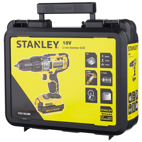 STANLEY STDC18LHBK-RU ელ.სახრახნისი 18V