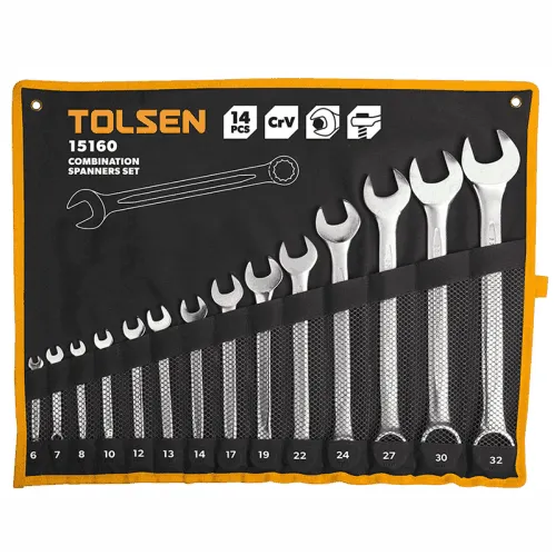 TOLSEN TOL596-15160 14ც.-ანი ქანჩის გასაღების ნაკრები