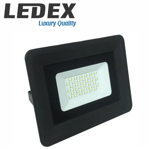 LEDEX LED პროჟექტორი 30w 3000k IP65 Black