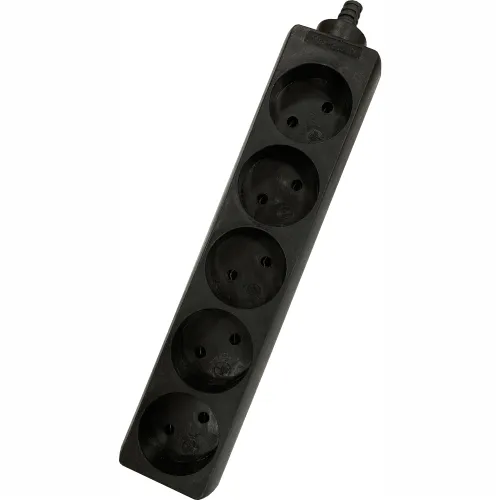 Linus SOC36- 4033 დამაგრძელებელი 5-ადგილიანი 5 მტრ კაბელით BLACK