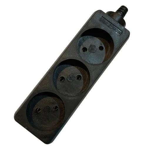 Linus SOC37-4132 დამაგრძელებელი 3-ადგილიანი 10 მტრ კაბელით BLACK