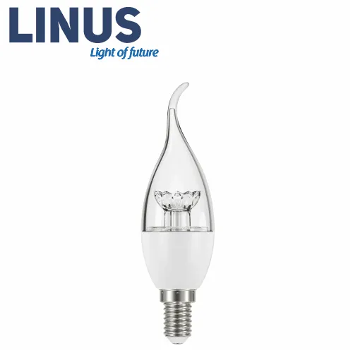 LINUS Lin65-5767 LED ნათურა ჭაღი დეკორატიული გამჭვირვალე - 6W E14 3000K