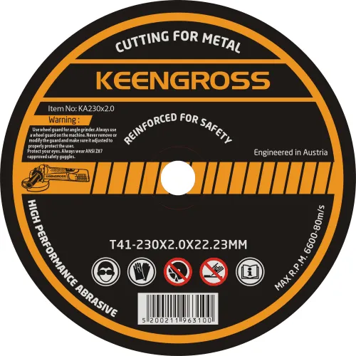 Keengross - მეტალის საჭრელი დისკი 230X2.0X22.23MM
