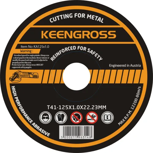 Keengross - მეტალის საჭრელი დისკი 125X1.0X22.23MM