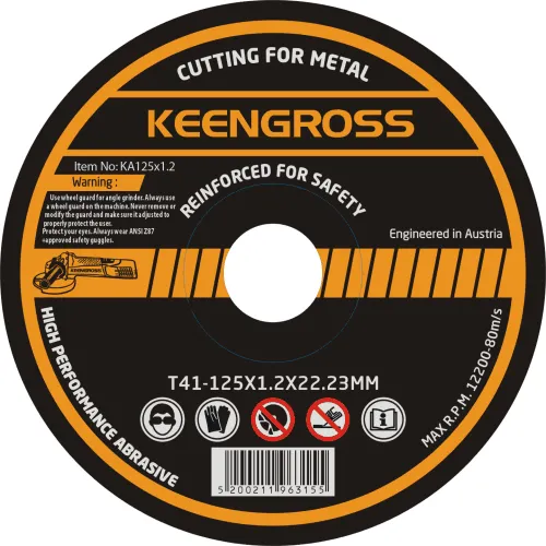Keengross - მეტალის საჭრელი დისკი 125X1.2X22.23MM
